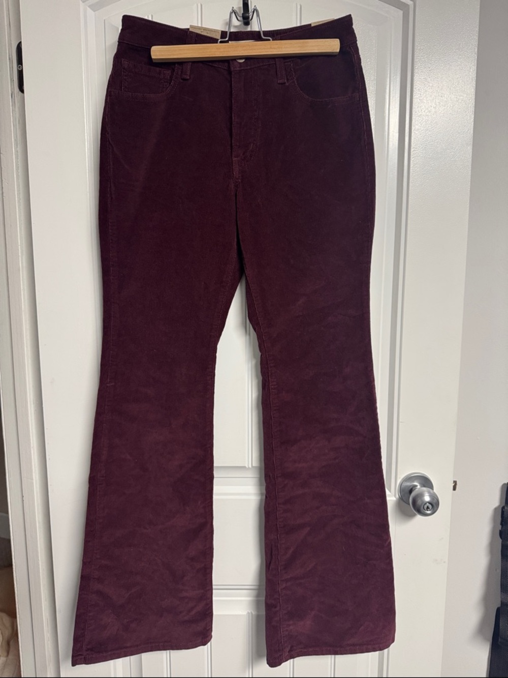 Levi's Wine Corduroy Flare Jeans